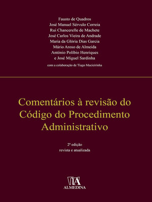 cover image of Comentários à Revisão do Código do Procedimento Administrativo